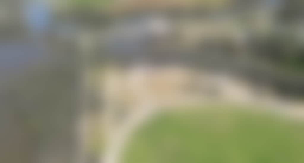 Aerial shot of the Gunbower Reserve, encompassing the grounds bordering the river