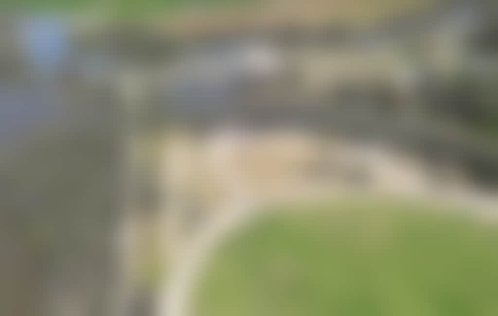 Aerial shot of the Gunbower Reserve, encompassing the grounds bordering the river