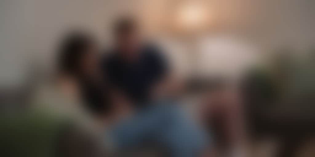 Resized Mature couple sitting on the couch in their charming air bnb