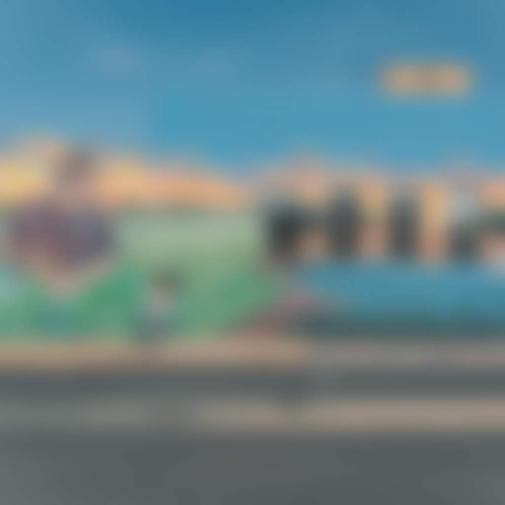 Resized couple walking along colourful mural in Kyabram