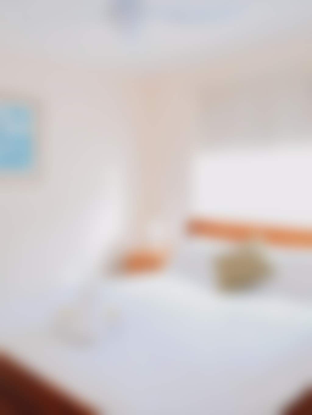 Master bedroom equipped with fresh linen and complimentary towels