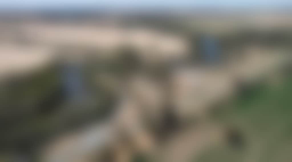 Aerial view of the reserve and the surrounding fields